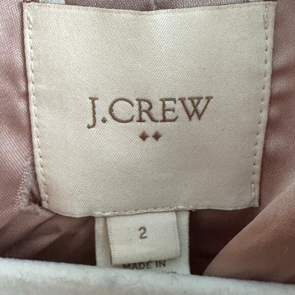 J. Crew Vail Faux Fur Tan Wool Blend Parka Overcoat Coat - Picture 7 of 8